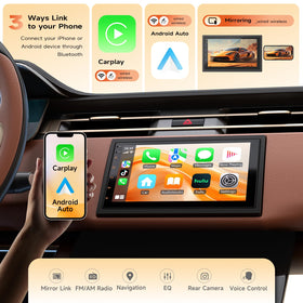 Haudio Android Auto and CarPlay setup enabling hands-free controls on the road.