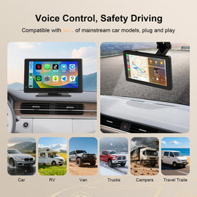 Haudio unit ports with FM transmitter and AUX for flexible audio connections