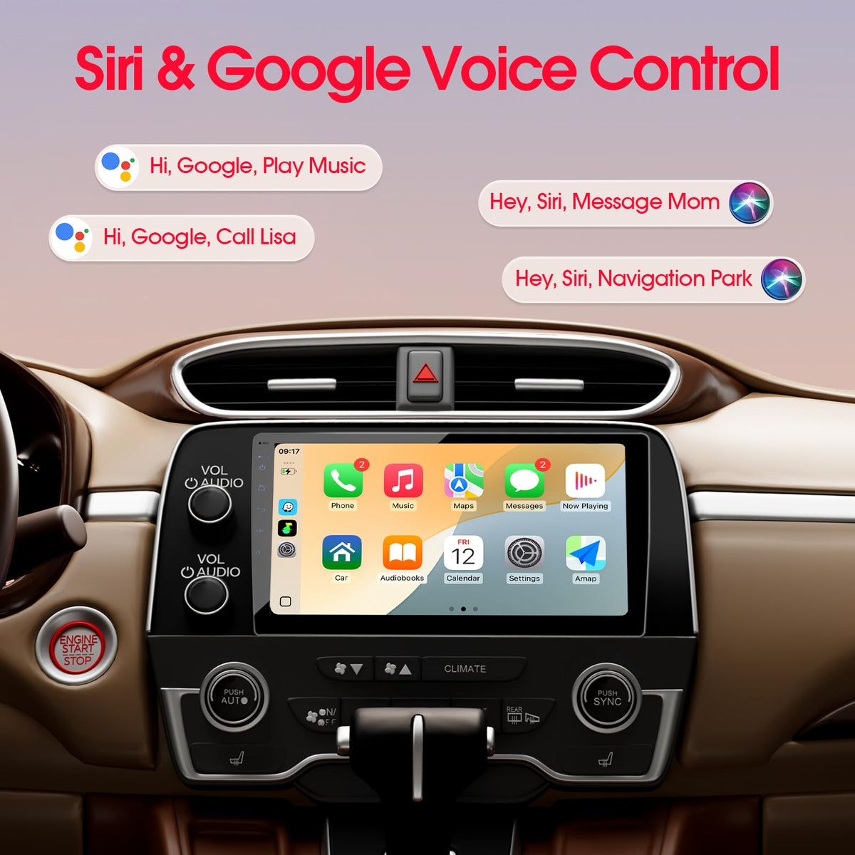 Haudio backup camera view aids safer parking with clear rear visibility.