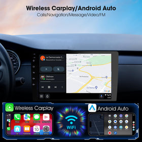 Haudio CarPlay and Android Auto setup UI demonstrates seamless phone pairing.