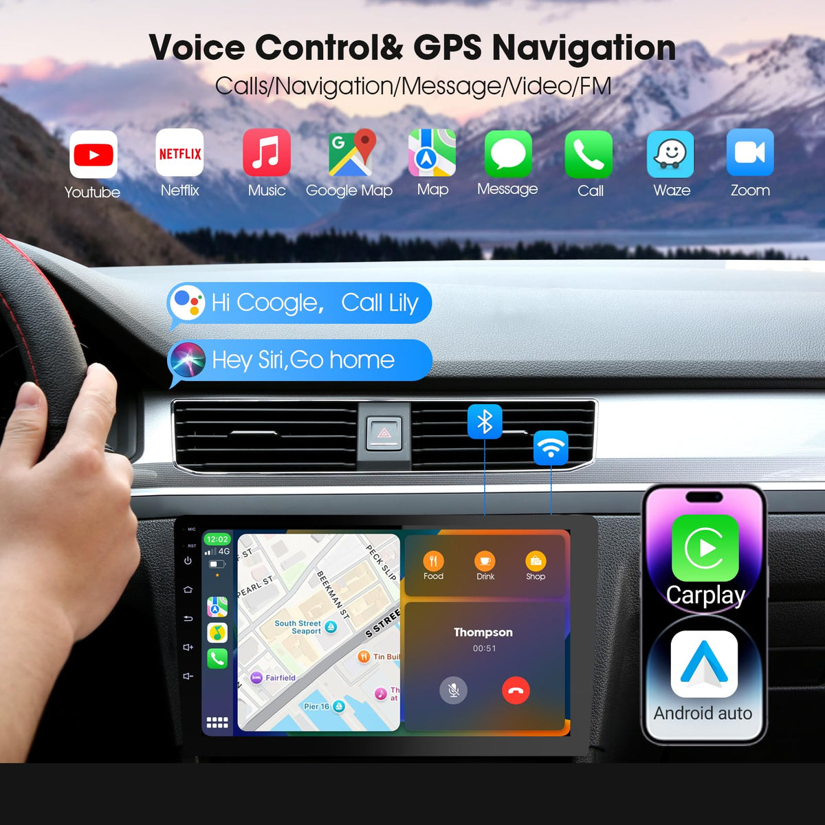Haudio DVR recording interface for driving footage and reference.
