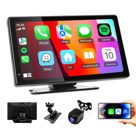 Haudio front display showing CarPlay, clear view and quick control