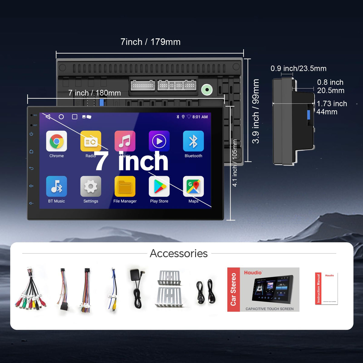 Haudio lifestyle car dashboard installed offering modern infotainment benefits