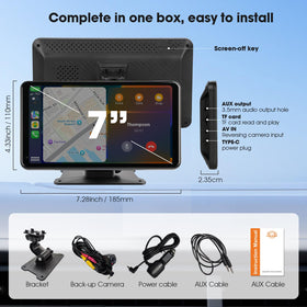 Haudio mounted on a dashboard providing modern infotainment convenience