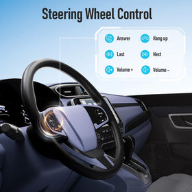 Haudio Mirror Link supports Android and iOS mirroring on the car screen.