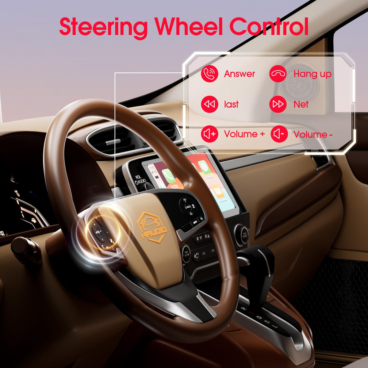 Haudio Mirror Link demonstrates seamless device mirroring for video and apps.