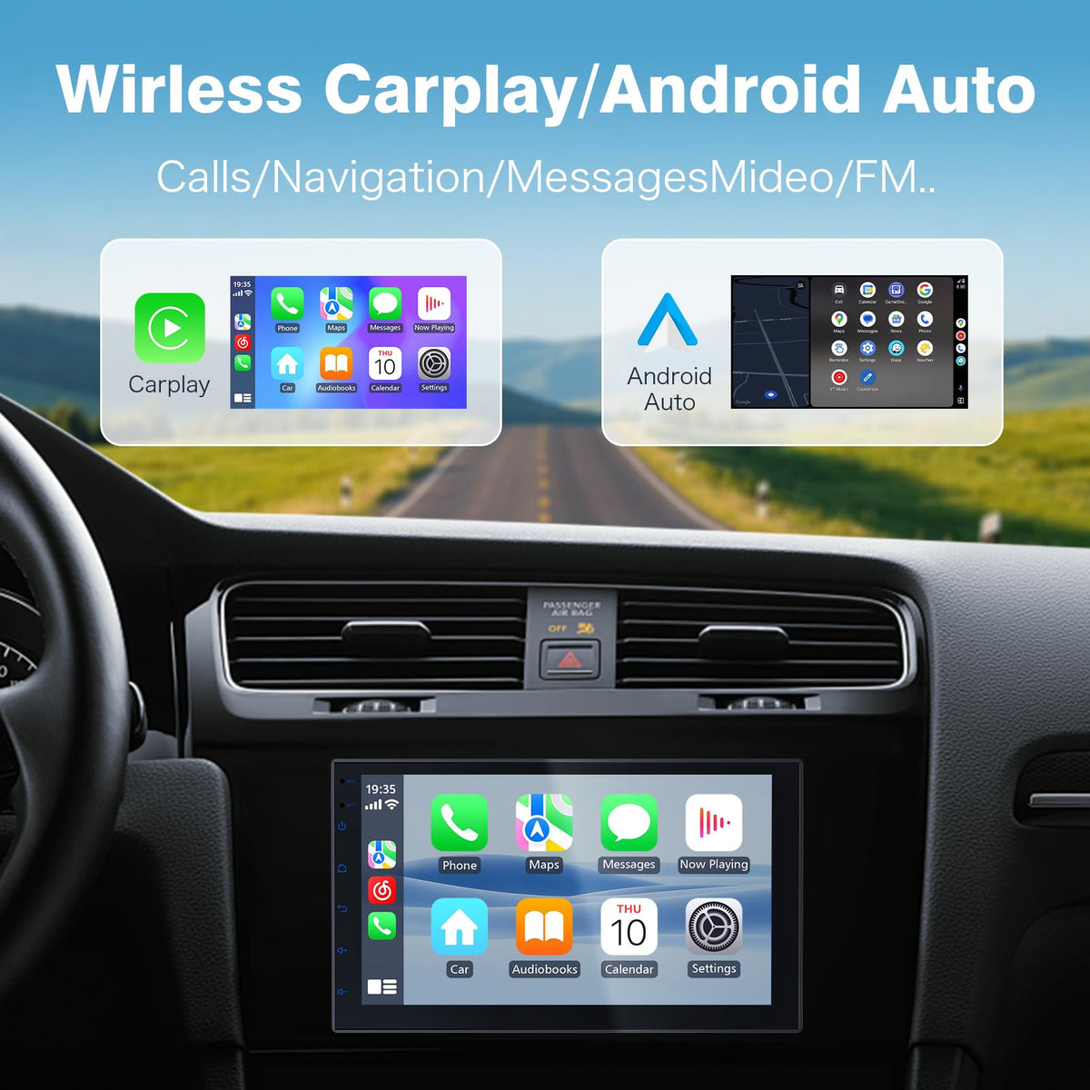 Haudio real-time GPS navigation provides live route guidance and traffic updates.