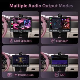 Haudio rotatable design with ambient lighting enhances cabin aesthetics.