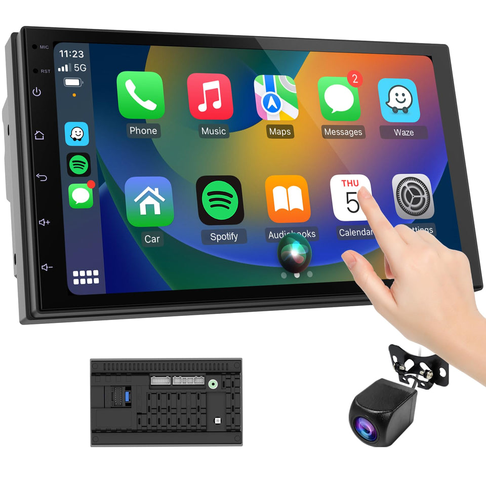 Haudio wireless CarPlay screen 7 inch delivers seamless iPhone integration on the road.