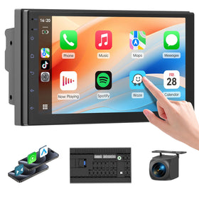 Haudio 7‑inch IPS touchscreen display for crisp navigation and media viewing
