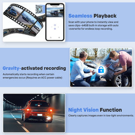 HAUXIY 4k front camera video capture and dash footage