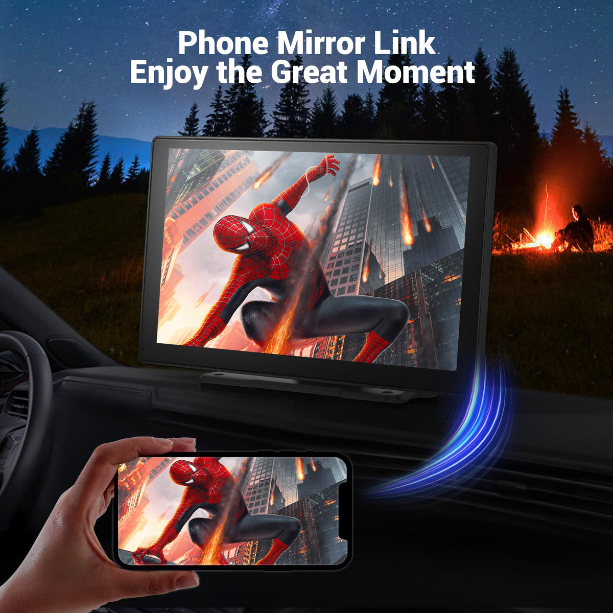 HAUXIY plug-and-play setup fits many vehicles without dashboard modifications.
