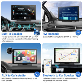 HAUXIY mirror link lets you view phone content on the display.