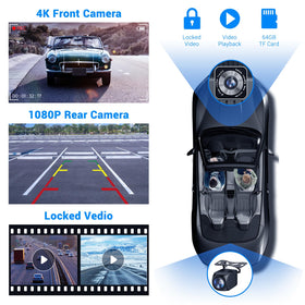 HAUXIY parking monitor and G-sensor locks important clips after an impact.