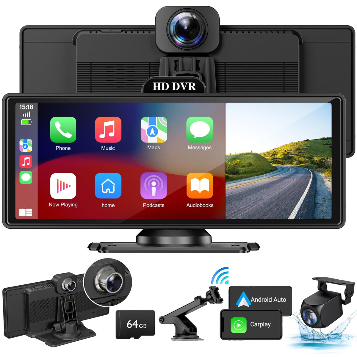 HAUXIY wireless CarPlay screen 10.26-inch display for seamless in-car experience