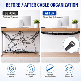 HAVE ME TD indoor outdoor-use zip ties handle versatile tasks anywhere