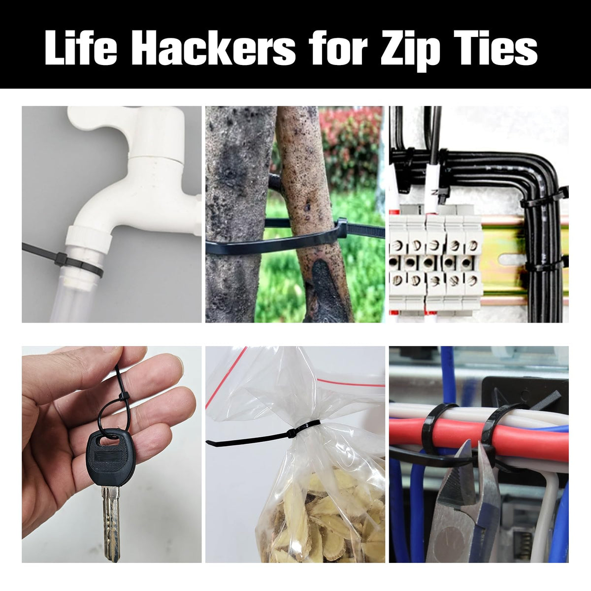 HAVE ME TD zip ties are suitable for indoor and outdoor projects