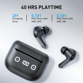 havit earbuds in ear on runner demonstrating secure fit and workout stability