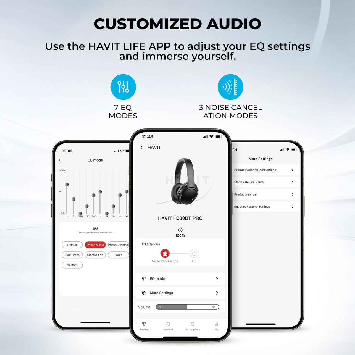 Havit headphones designed for daily use at home or in the office.