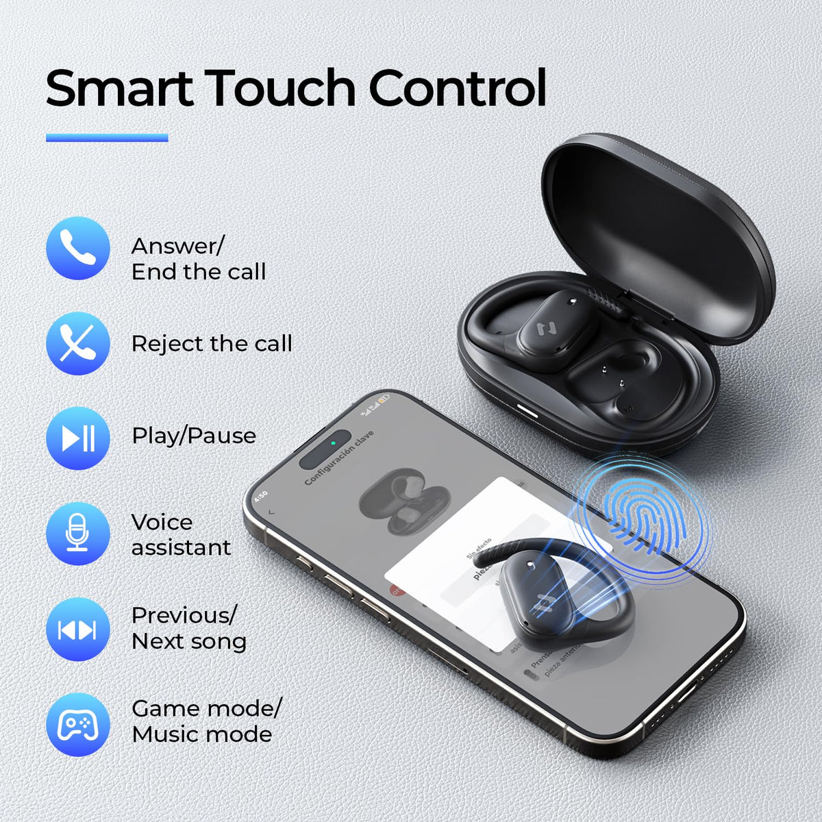 Havit open-ear headphones showcase directional audio for outdoor awareness.