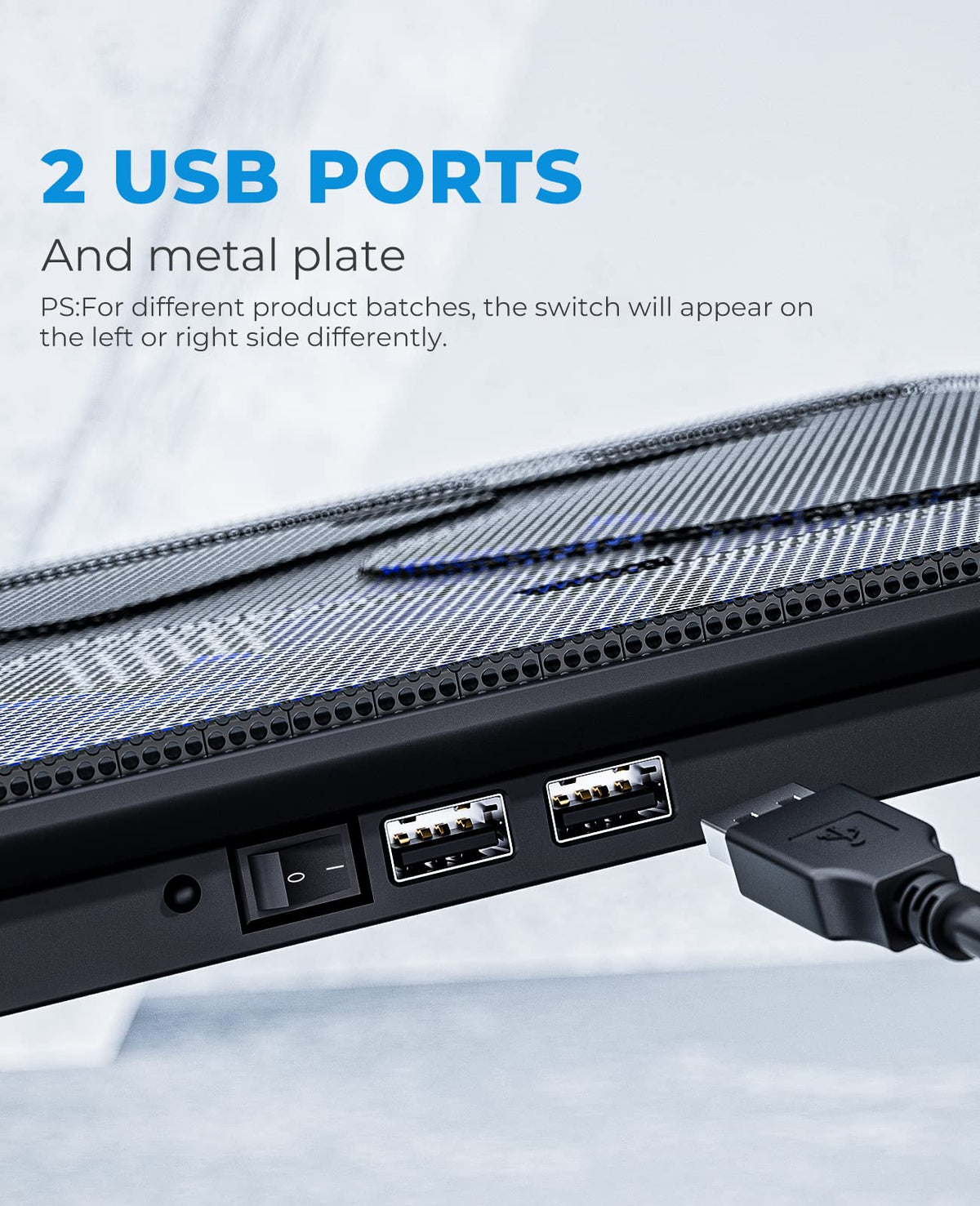 havit side profile showing two adjustable height positions for ergonomic viewing