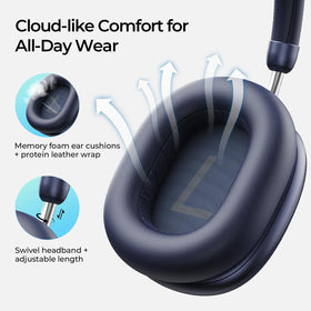 Havit Space S1 Bluetooth 6.0 logo on headband suggests stable wireless pairing and range.