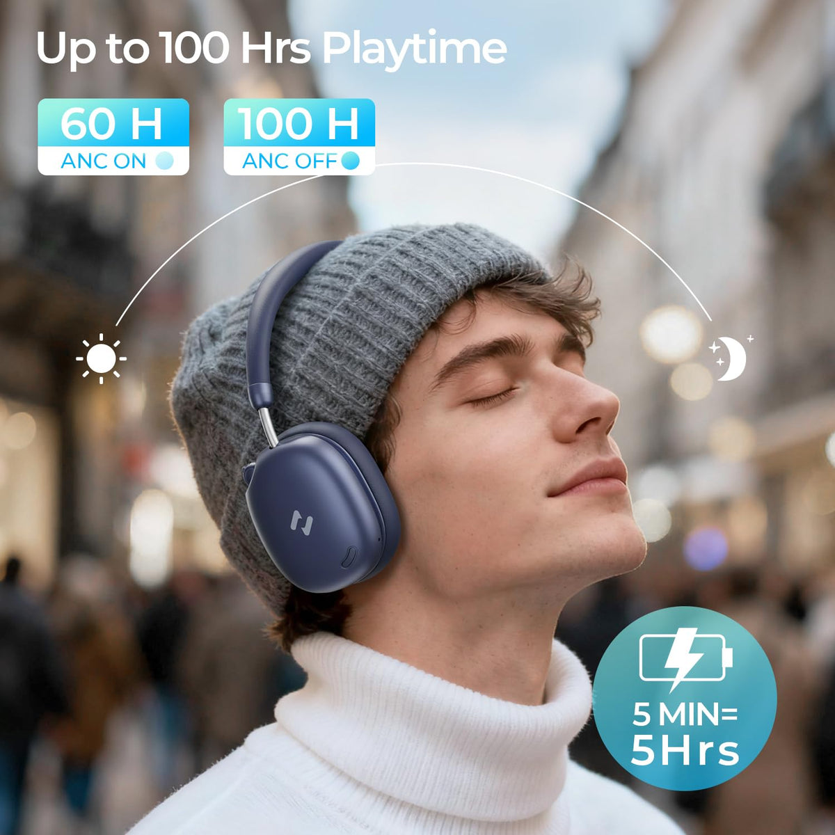 Havit Space S1 earcups angled view highlights comfortable long-wear design for all-day listening.