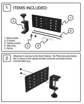 HAVYO desk-space saver: dock bracket keeps cables organized