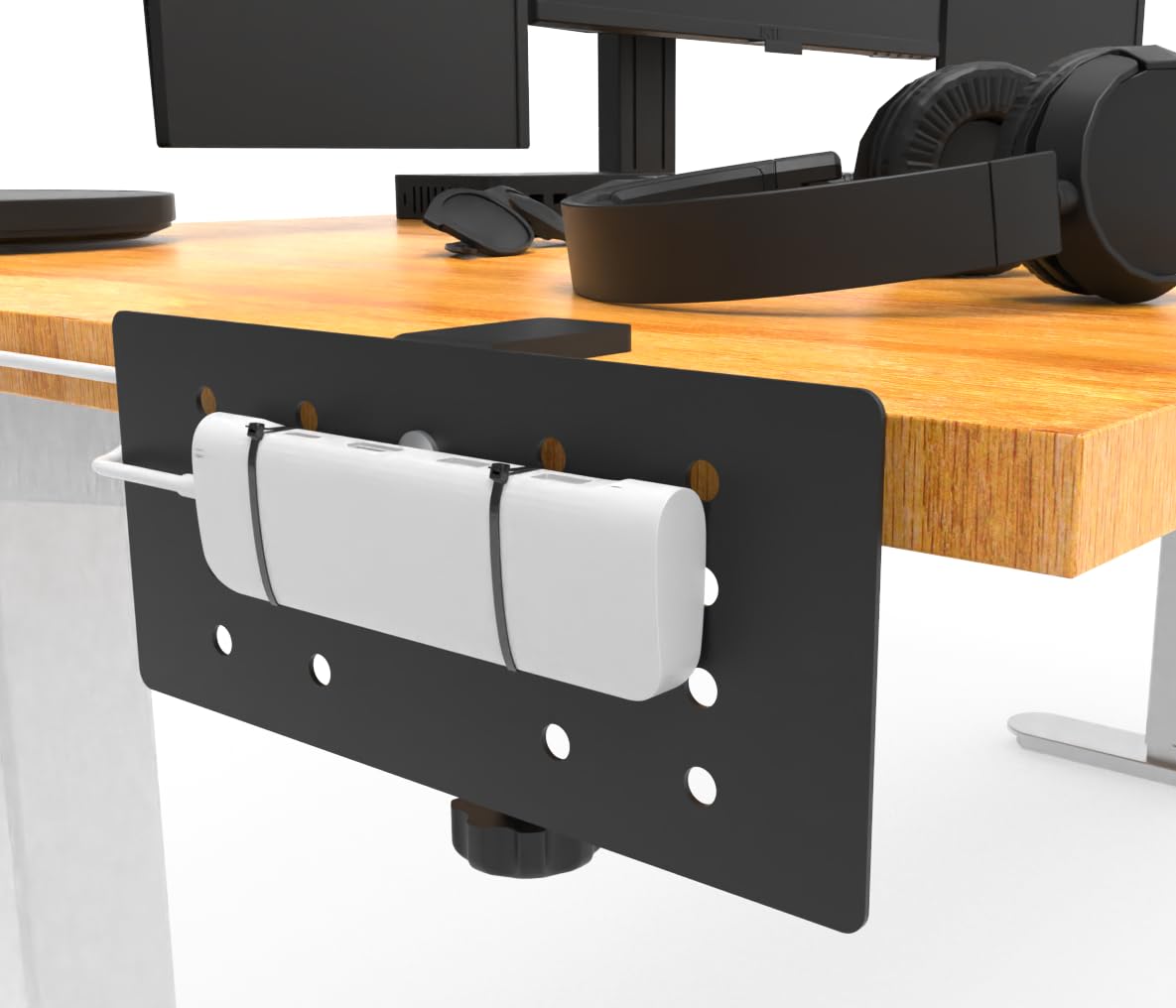 HAVYO office organization with side-mount dock bracket for efficient workflow