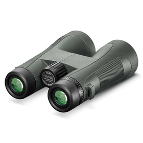 Hawke Endurance 10x50 green binoculars angled eyepiece showing comfortable eye relief.