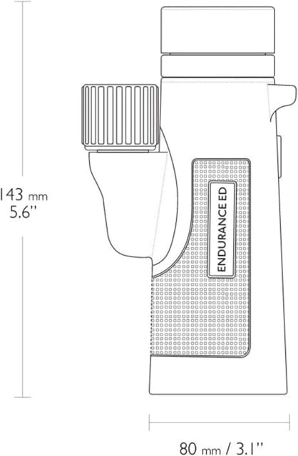 Hawke Endurance ED monocular: protective lens caps guard lenses during outdoor use