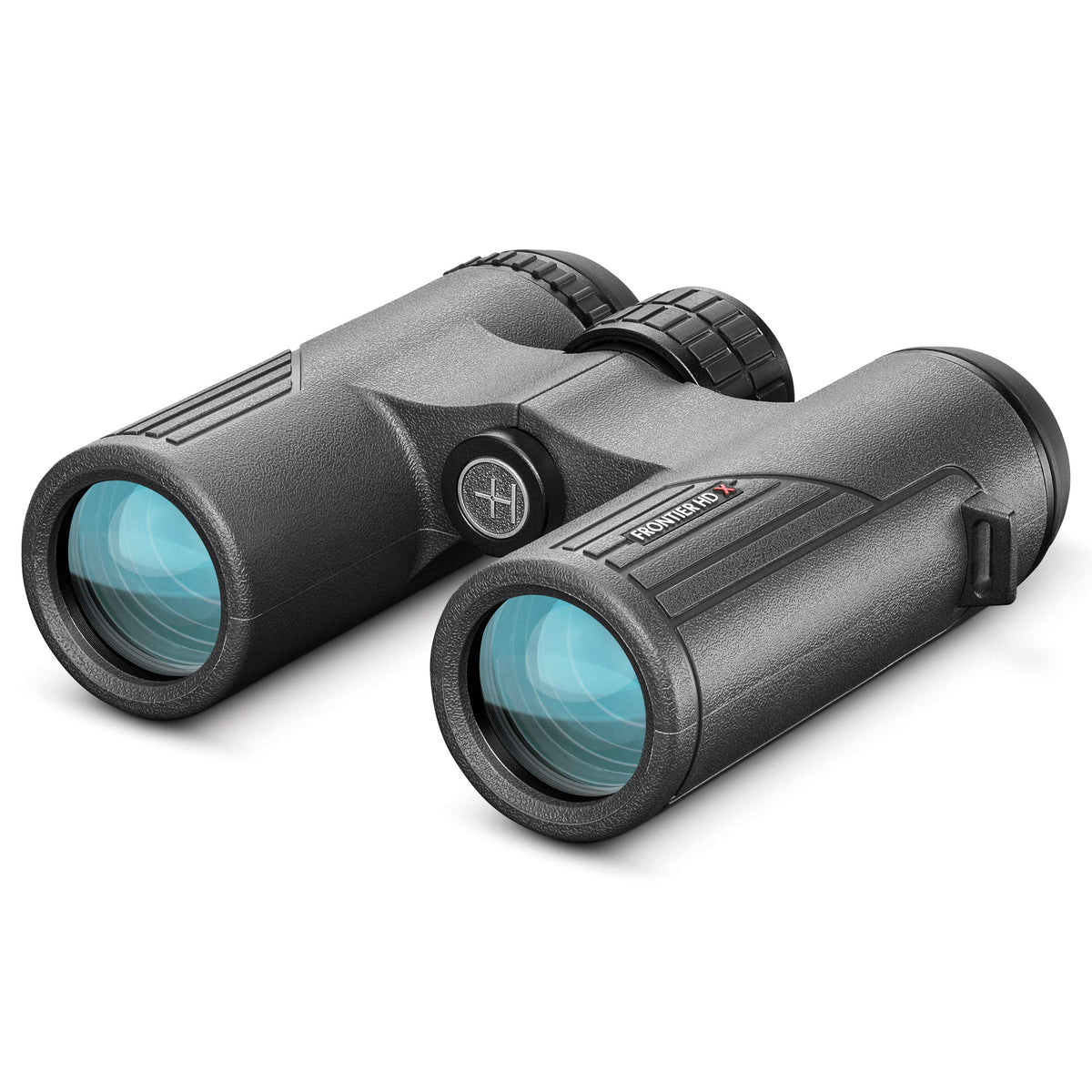 Hawke Frontier HD X 10x32 binoculars eyepiece close-up for comfortable long viewing.