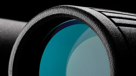 Hawke Frontier HD X 10x32 binoculars dielectric coatings boost light reflectivity.