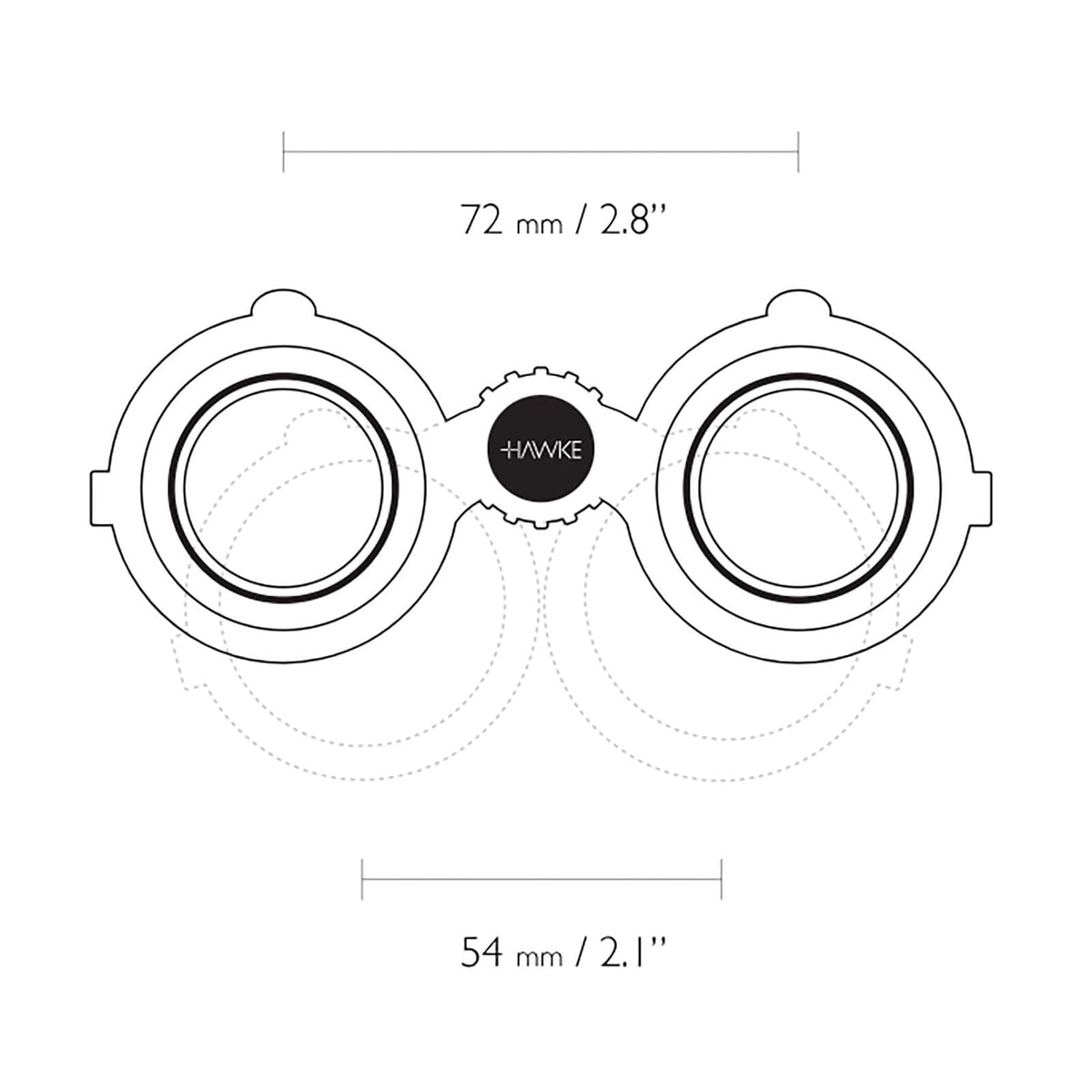 Hawke Nature-Trek 10x25 BAK-4 prisms for bright, clear images