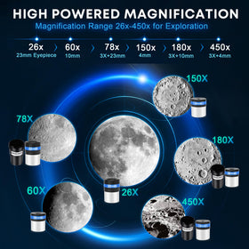 Hawkko AZ tripod providing steady support for beginner stargazing