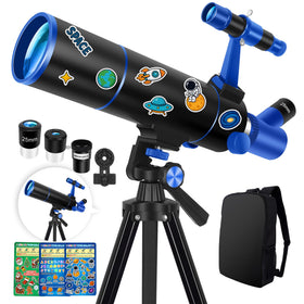 Hawkko beginner telescope front view for easy family stargazing