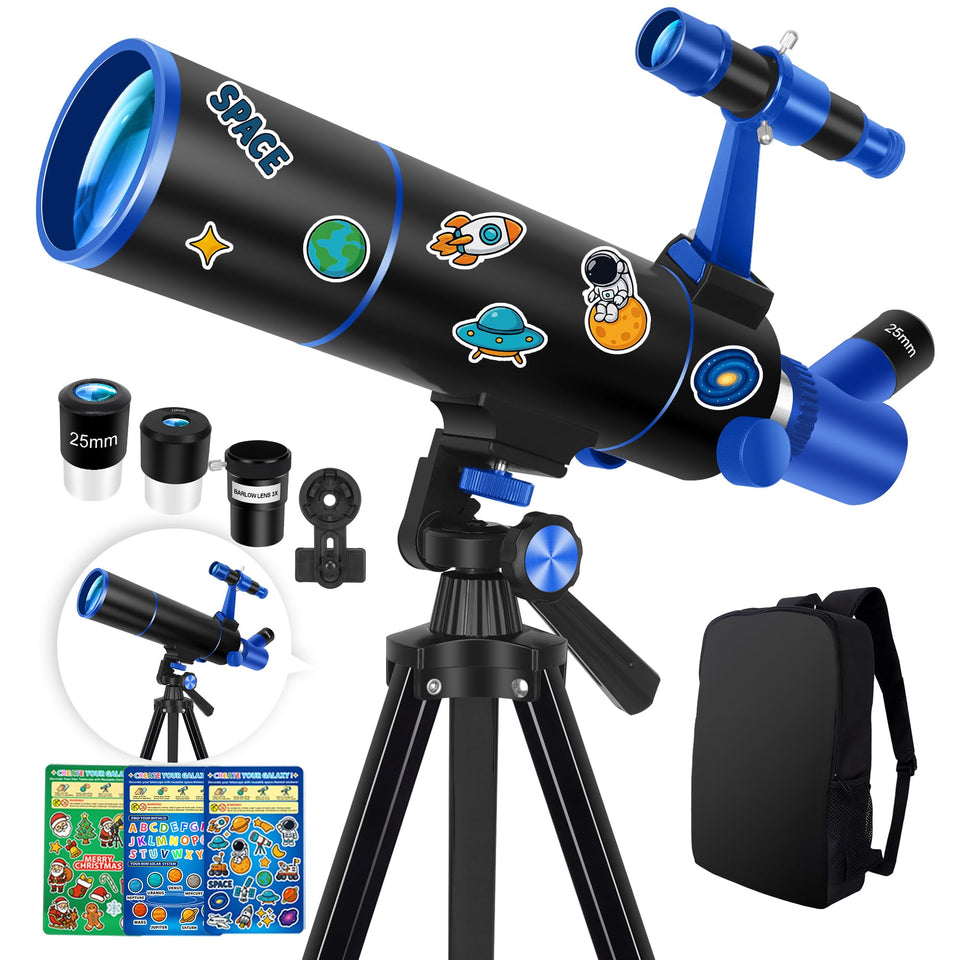 Hawkko beginner telescope front view for easy family stargazing