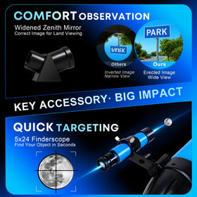 Hawkko finderscope 5x24 aiding quick target location in the night sky