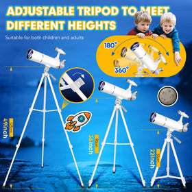 Hawkko portable tripod makes setup quick for family outings.