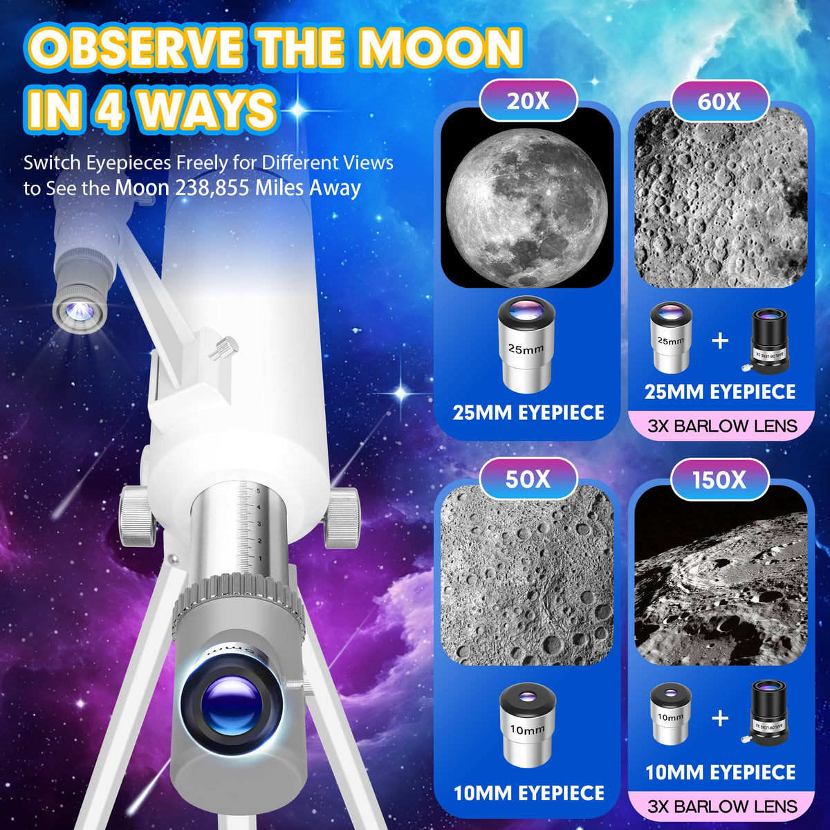 Hawkko smartphone adapter enables easy capture of observing moments.