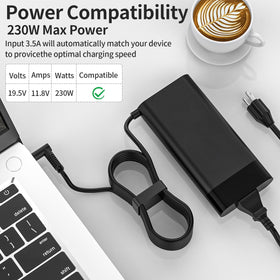 Haxyla adapter beside original HP adapter for size comparison, avoids wrong purchase
