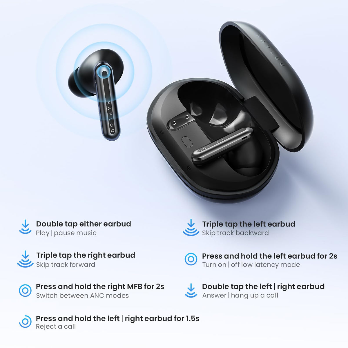HAYLOU Mori Pro packaging and contents laid out, showing included tips and accessories