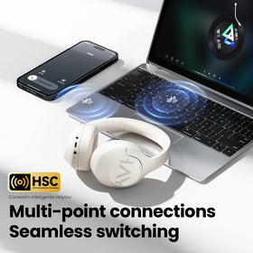 HAYLOU S30 Pro held in hand for size comparison showing lightweight portability