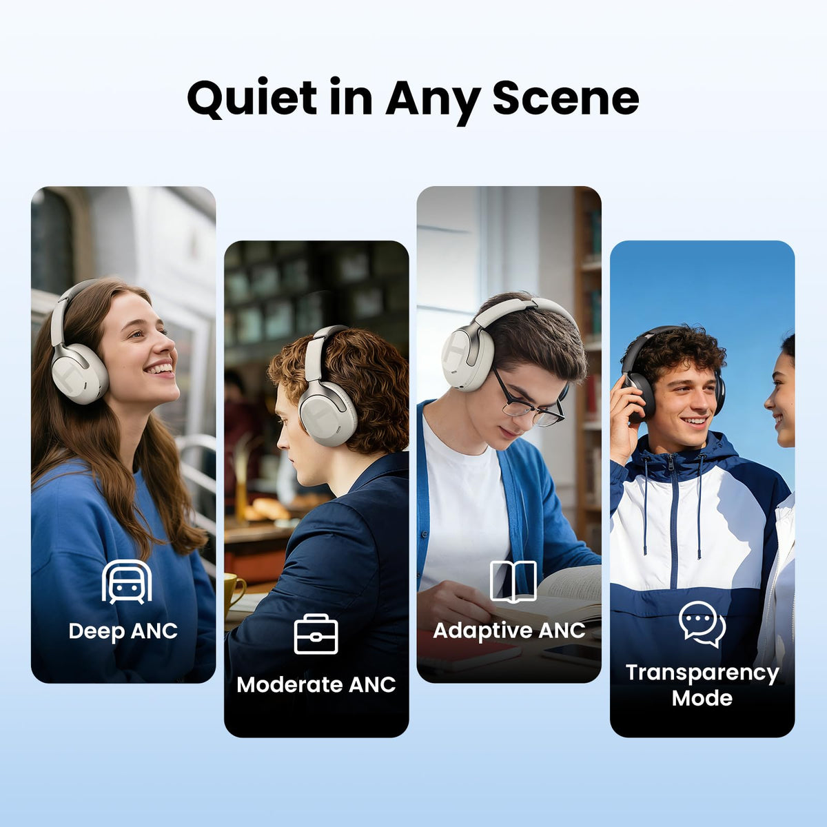 Haylou S40 with Bluetooth 6.0 enables clear calls on the go.