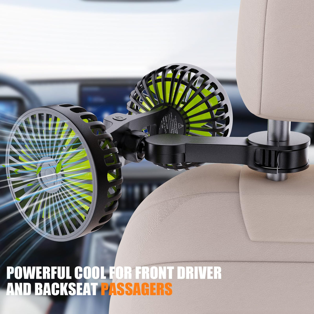 Hayousui 360-degree base rotation covers front and rear seats.