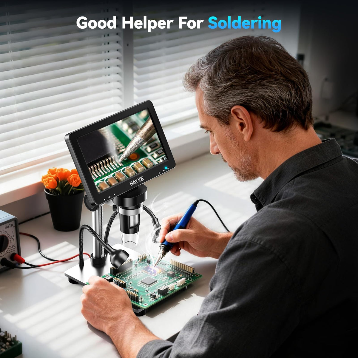 Hayve coin and PCB inspection at high detail with digital capture