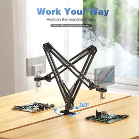 Hayve grommet base anchored through desk providing secure permanent installation benefit
