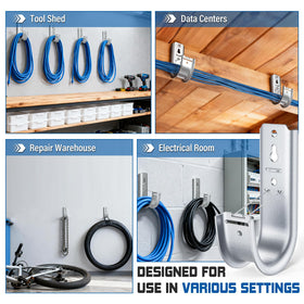 Hazztoll supporting a cable bundle demonstrating reduced sag benefit
