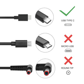 Compact HBONY 45W charger design for easy packing and travel.