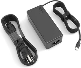 HBONY 45W USB-C laptop charger, front view, compact and ready for daily use.